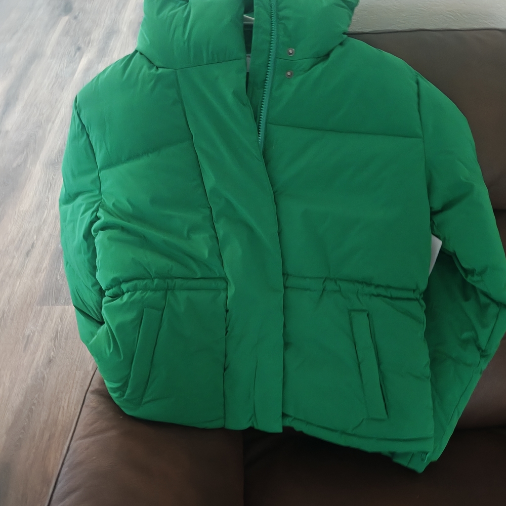 Green Woment  Puffer Jacket